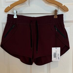 Stylish Athletic Shorts with Black Details